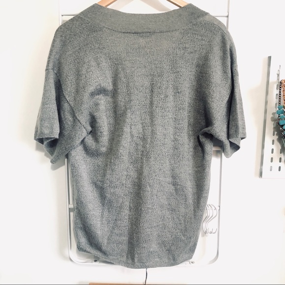 Oversized V-Neck Sweater | sz. XS - Picture 2 of 4
